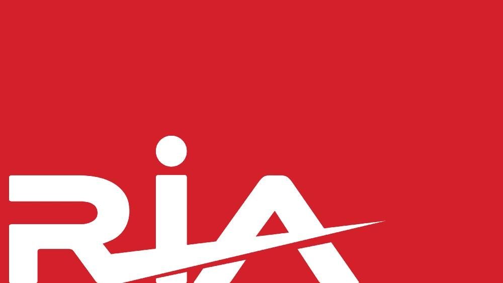 RIA Logo on red background