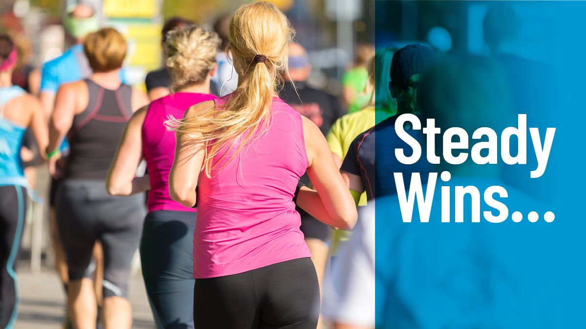 Steady wins the Race