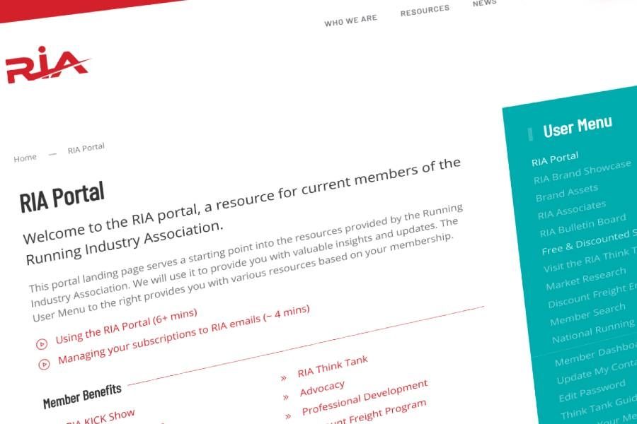 Image of RIA member portal