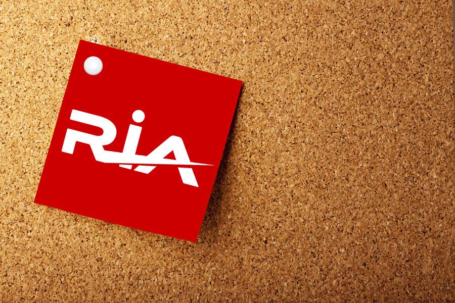 RIA logo on peg board